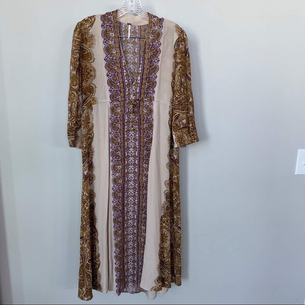 Free People Boho Maxi‎ Dress Size XS